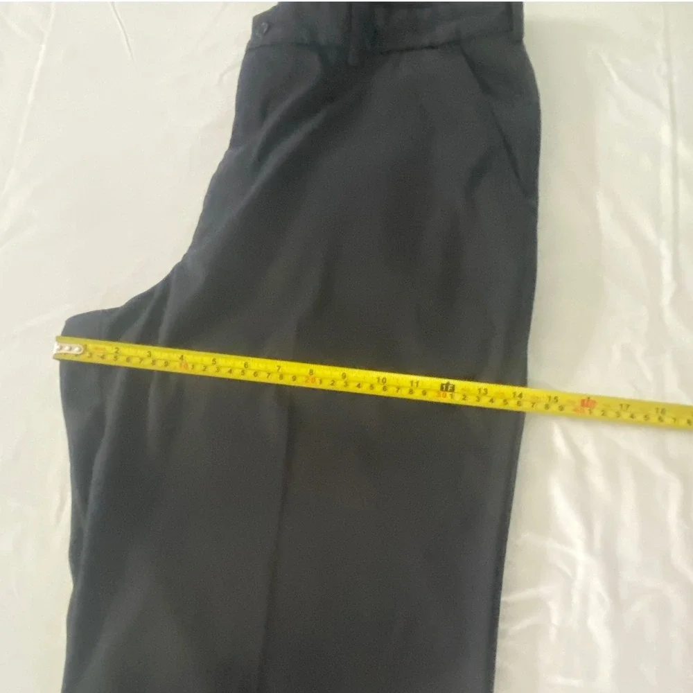 Pebble Beach Performance Mens Black Golf Pants 36x34 Flat Front Stretch Trousers